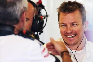 Райкконен выехал за рулём Sauber
