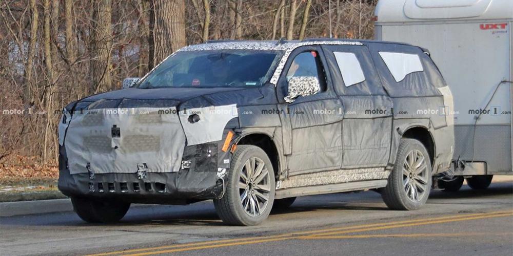 Новый Cadillac Escalade впервые замечен на тестах