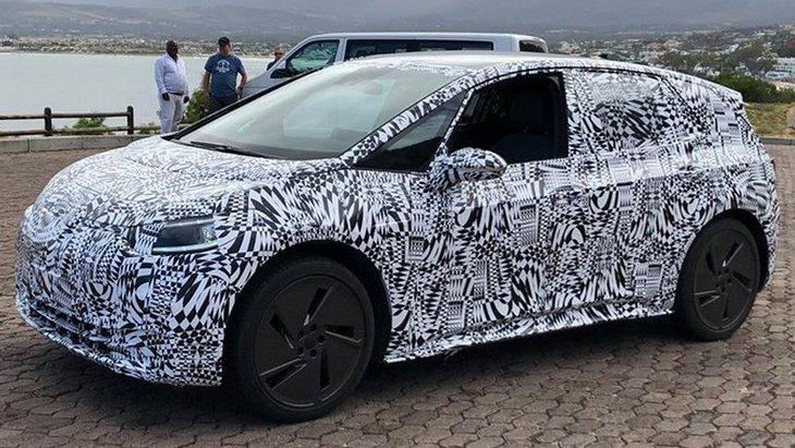 Первый электрический Volkswagen семейства I.D. засекли на тестах