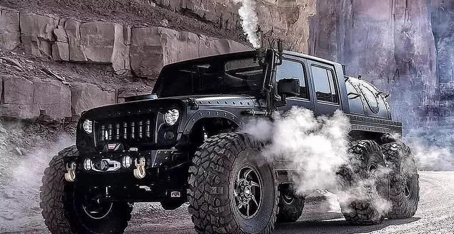 Шестиколесный Jeep Wrangler с паровым двигателем выставлен на продажу