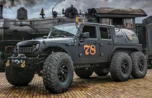 Шестиколесный Jeep Wrangler с паровым двигателем выставлен на продажу