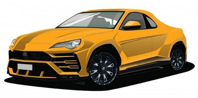 Появились первые изображения спортивного пикапа Lamborghini Urus