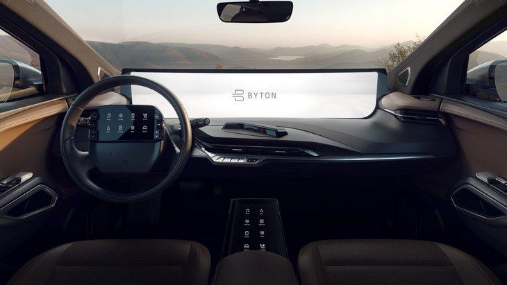Китайский Byton покажет автомобиль с огромным 48-дюймовым дисплеем в салоне
