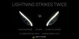 Электроцикл Lightning Strike (тизер)
