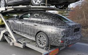 Первые фото нового электрокара BMW i4 в камуфляже