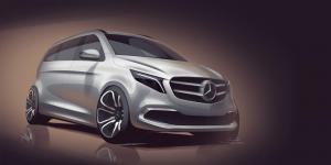 Mercedes привезет в Женеву электрический минивэн