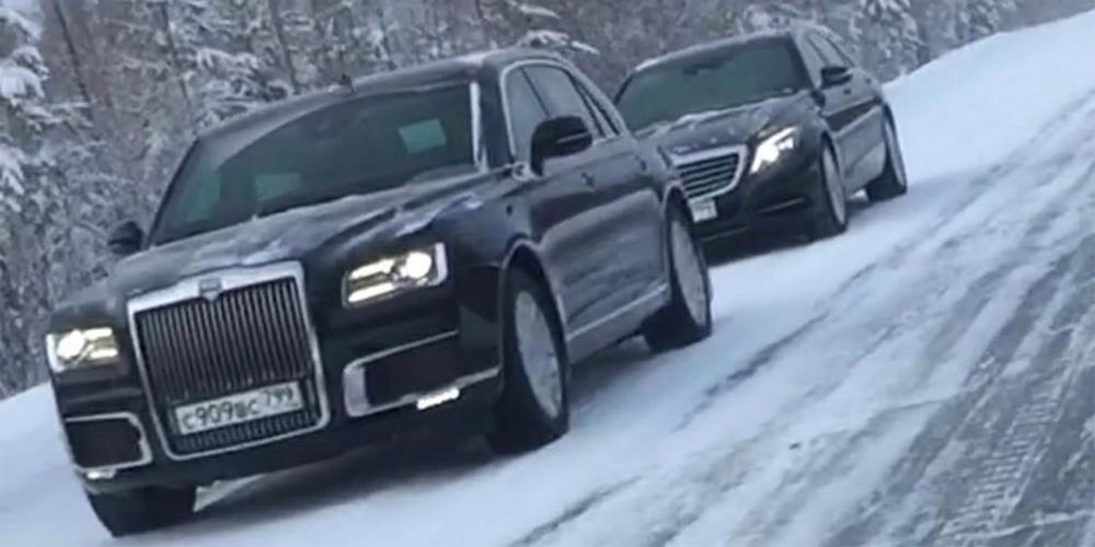 Автомобили Aurus испытали при экстремально низких температурах