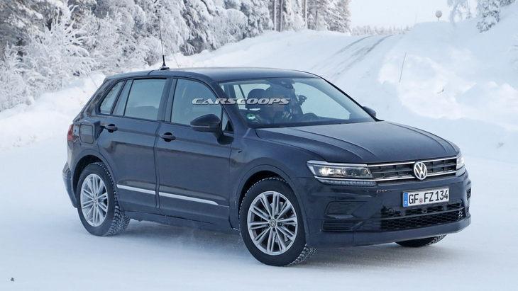 Volkswagen тестирует новый электрический кроссовер используя базу Tiguan
