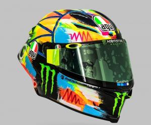 Шлем Валентино Росси для предсезонных тестов MotoGP