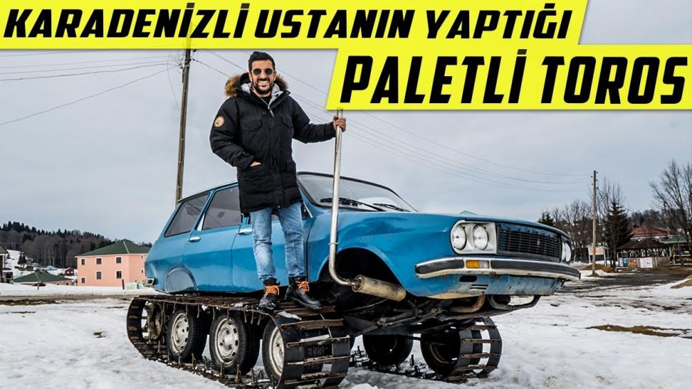 Турок превратил универсал Renault 12 в гусеничный вездеход