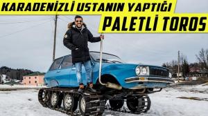 Турок превратил универсал Renault 12 в гусеничный вездеход