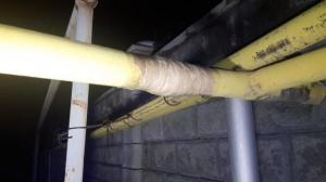 ГАЗель снесла газовую трубу в Алматы