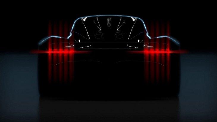 Aston Martin выпустил тизер своего нового супер автомобиля на 1000 лошадок