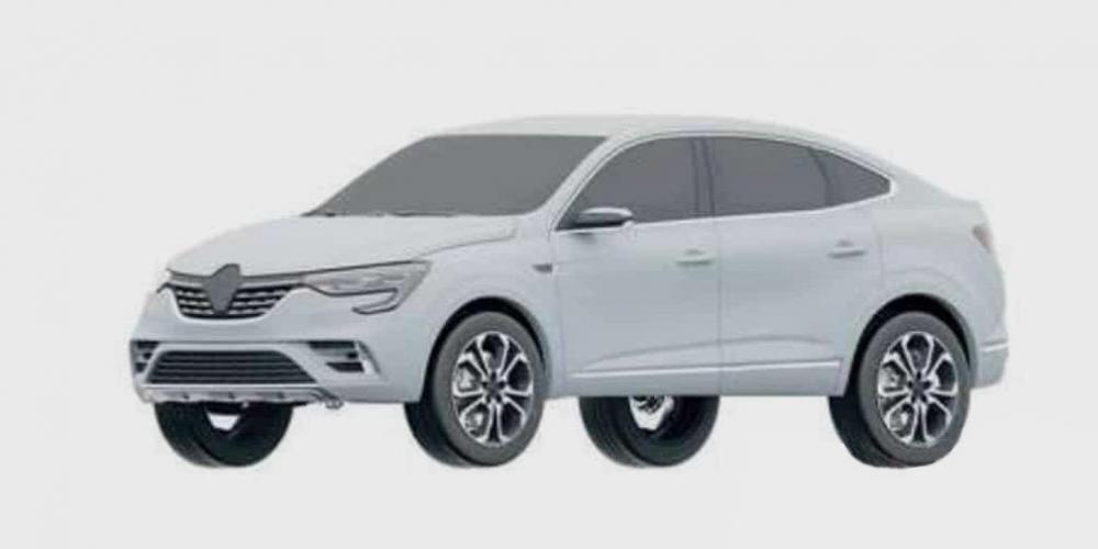 Серийный кроссовер Renault Arkana для России рассекретили в интернете