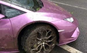 Водитель не справился с управлением и бросил Lamborghini в кювете