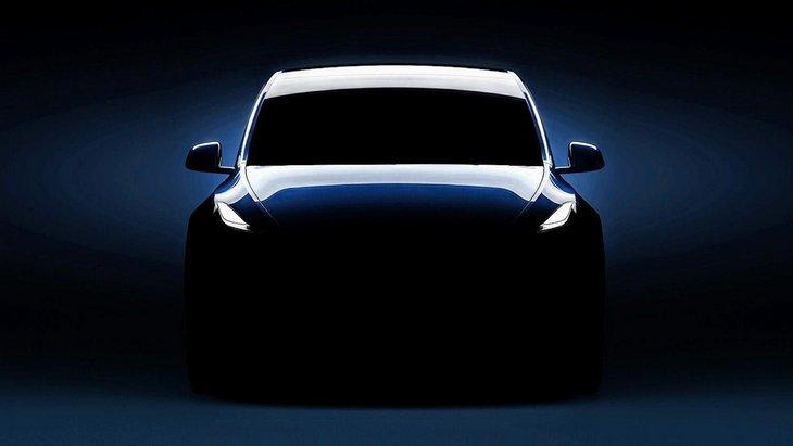 Tesla показала еще один тизер новейщего компактного кроссовера Model Y