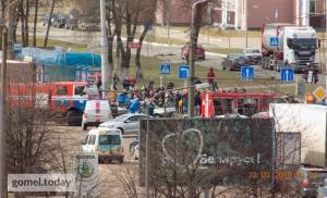 В Гомеле столкнулись фура и легковушка — два человека в больнице