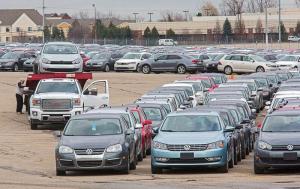 Кладбище новых Volkswagen в пустыне