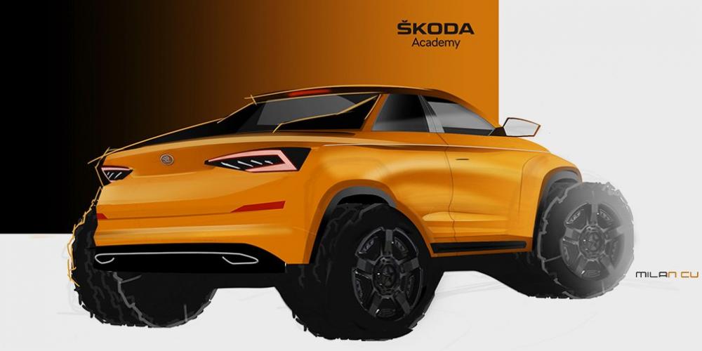 Skoda анонсировала пикап на базе кроссовера Kodiaq
