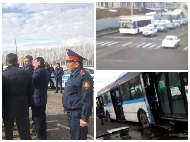 Более тридцати человек пострадали в массовой аварии в Нур-Султане