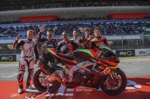 Празднование Aprilia All Stars в Муджелло