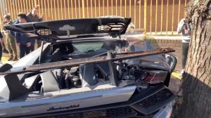 Lamborghini Huracan Performante разбили на встрече владельцев суперкаров