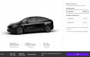 Tesla поднимает цены на будущий электрический кроссовер Model Y на $1000
