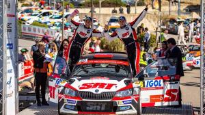 Николай Грязин завоевал первый подиум в WRC2