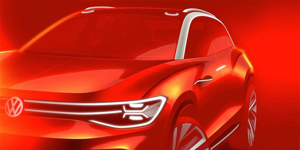 Volkswagen показал дизайн большого электрического кроссовера
