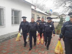 Для снижения числа ДТП кыргызские милиционеры принесли в жертву барана