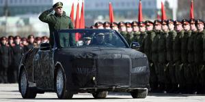 Кабриолеты Aurus приняли участие в репетиции парада 9 мая
