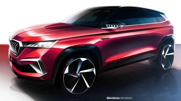 Первые эскизы и подробности нового кроссовера Vision GT от Skoda