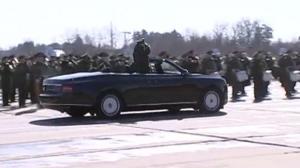Церемониальный кабриолет Aurus Senat на репетиции парада