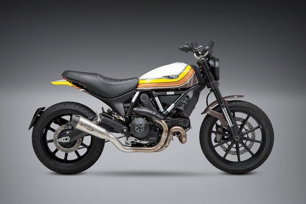 Мотоцикл Ducati Scrambler с глушителем Yoshimura