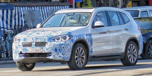 Электрический внедорожник BMW iX3 был замечен в Мюнхене на тестах