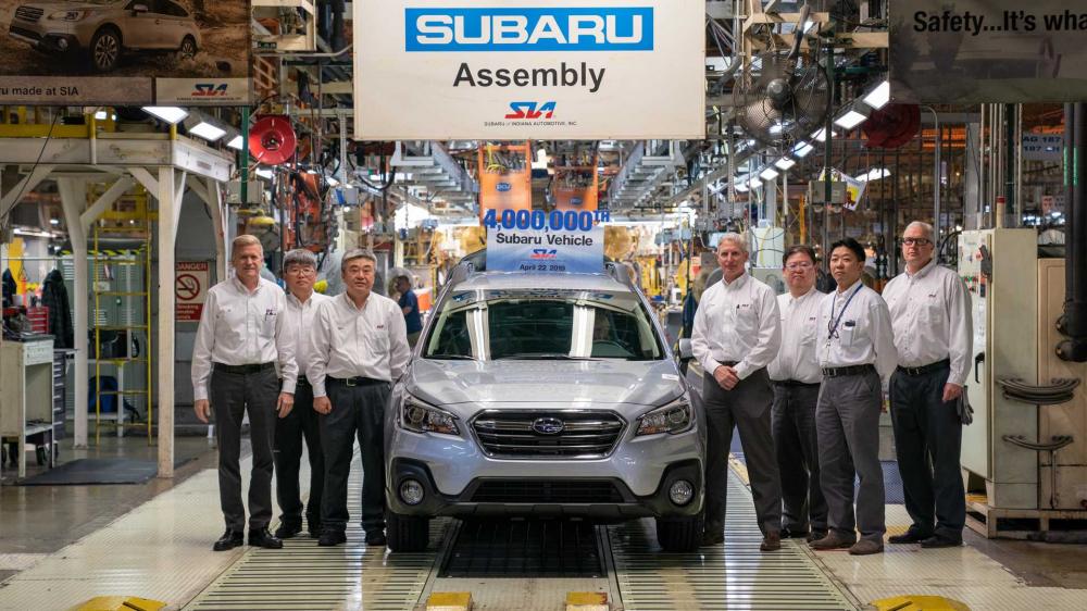 Subaru выпустила 4-миллионный автомобиль в США