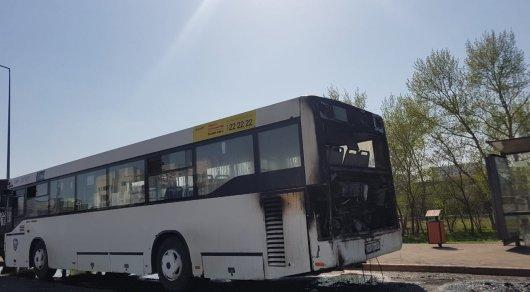 Автобус загорелся в Нур-Султане