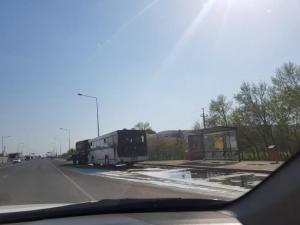 Автобус загорелся в Нур-Султане