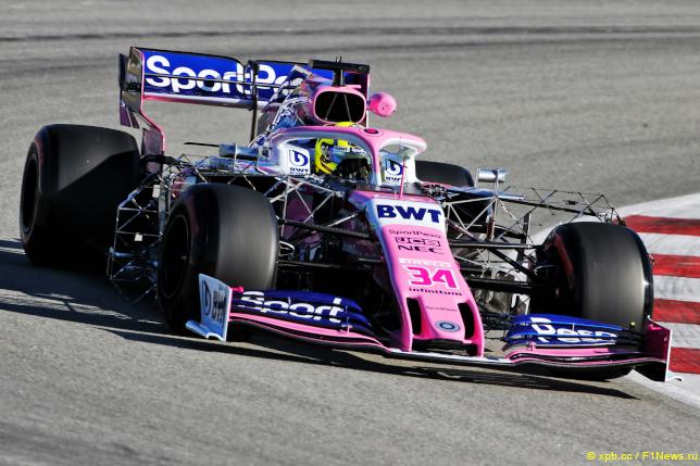 В Racing Point довольны итогами первого дня тестов
