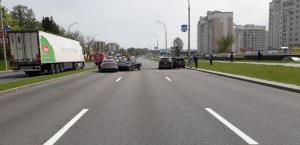 В Могилеве Audi вылетела на встречку и протаранила три автомобиля