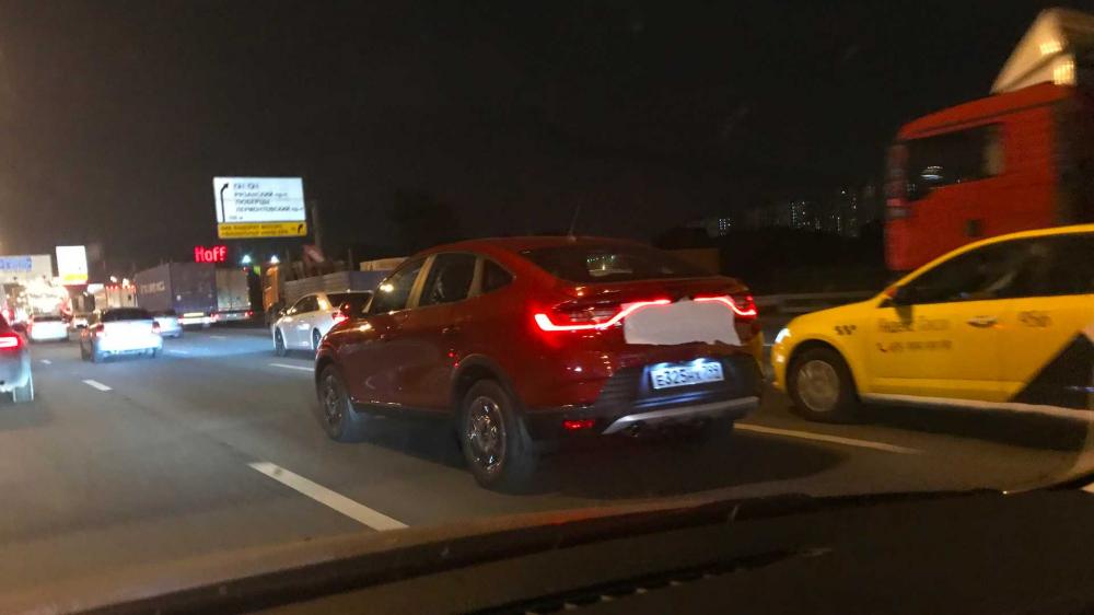 Новый Renault Arkana уже замечен на дорогах Москвы