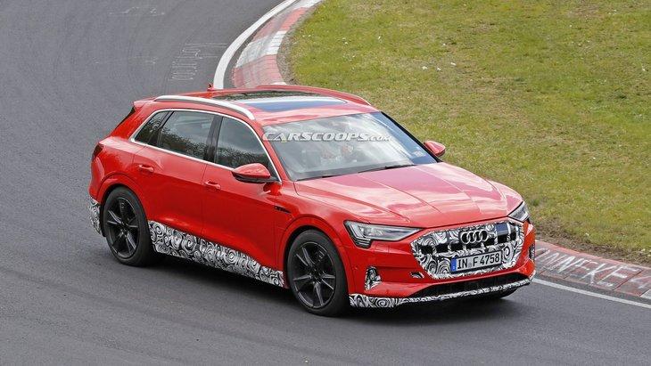Спортивный электромобиль Audi засекли на тестах в Нюрбургринге