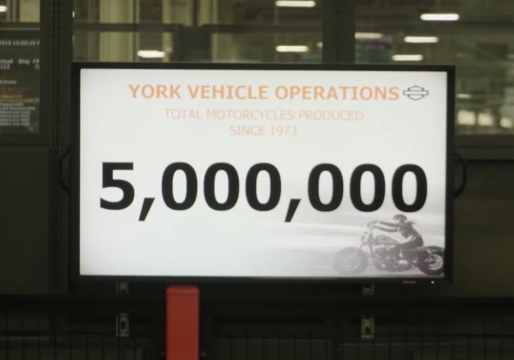 Завод Harley-Davidson в Йорке выпустил 5-миллионый мотоцикл