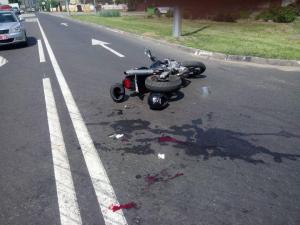 В Полоцке МАЗ не пропустил мотоцикл: пострадали байкер и его пассажир