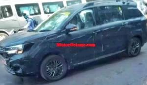 Suzuki Ertiga Cross попала в объектив камер фотошпионов