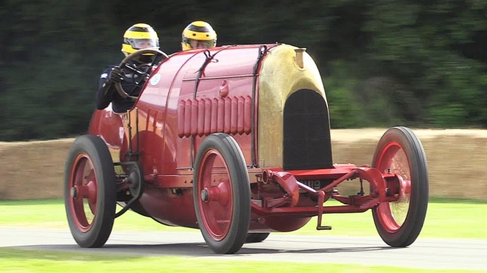 28,4 литра под капотом Fiat S76 завывает на фестивале скорости!