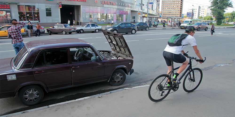 В 2019 году в Москве произошло более 100 аварий с участием велосипедистов