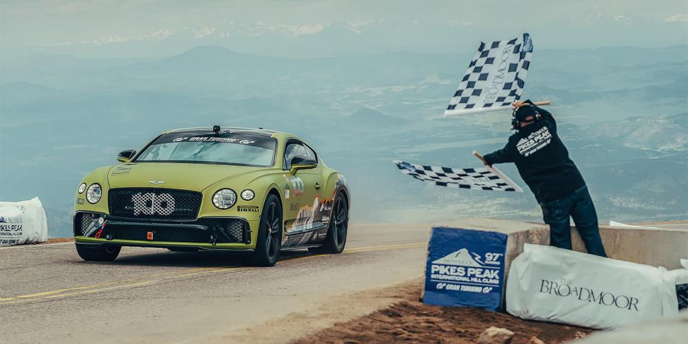 Bentley показал на видео рекордный заезд в «Гонке в облаках»