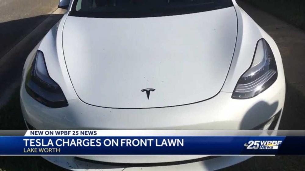 В США водитель воровал электричество для своей Tesla