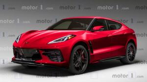 Рендеры кроссовера Chevrolet Corvette C8